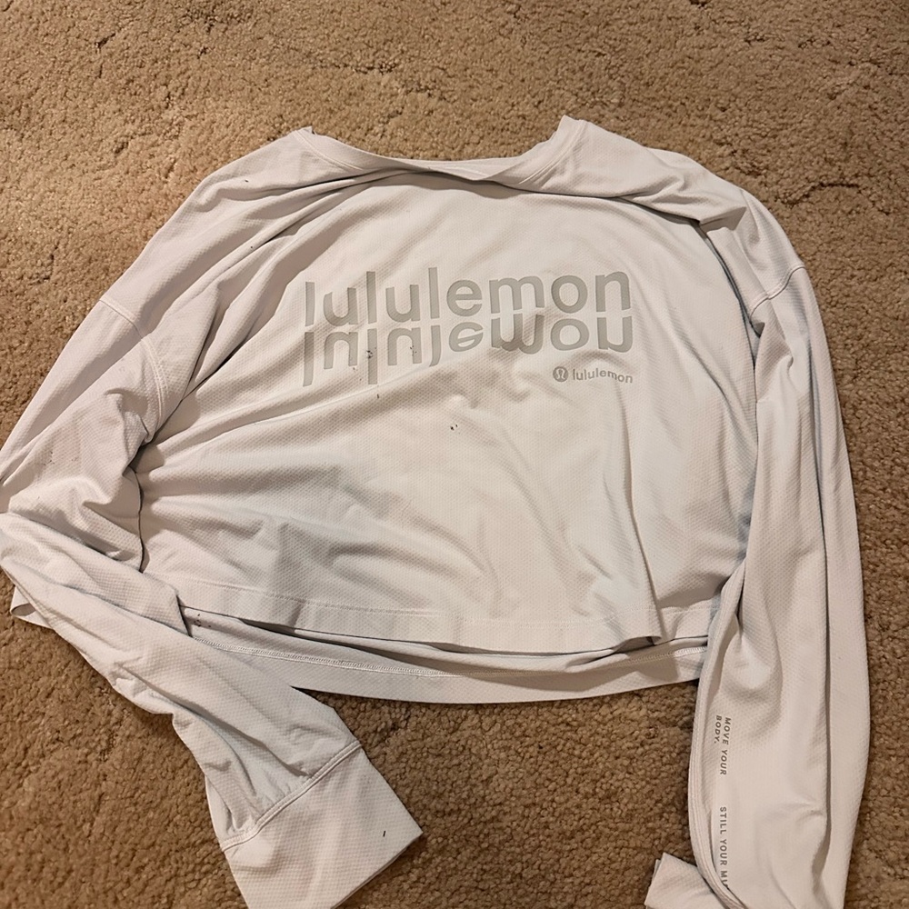 lululemon athletica White Crop Top